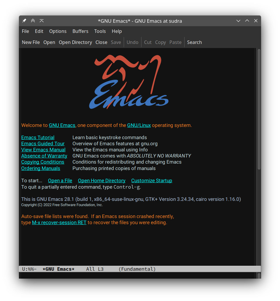 Emacs Default